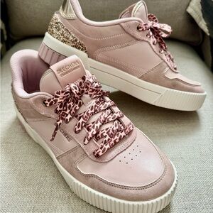 Skechers Jade Women's Blush and Gold Sneakers